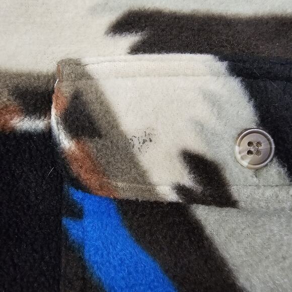 Vintage Scandia Woods Aztec Fleece Shirt XL Native Southwestern Sarape Navajo - Picture 13 of 13